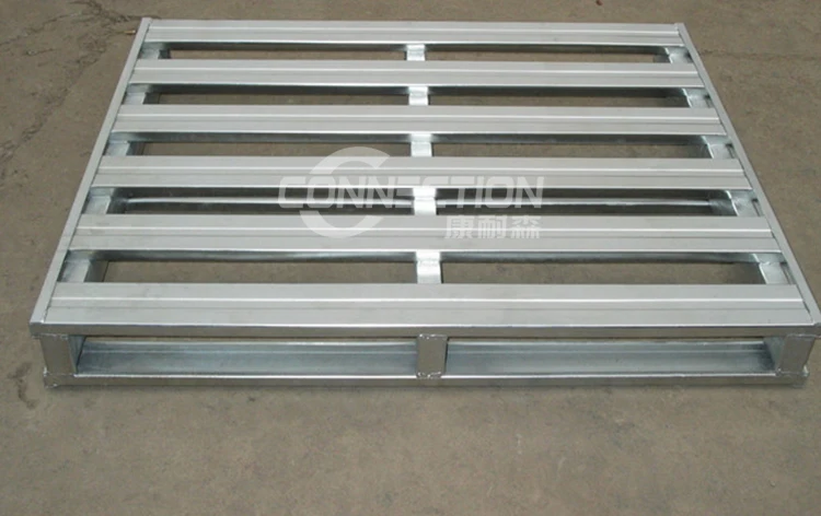 
Industrial heavy duty zinc plate storage steel deck pallet 