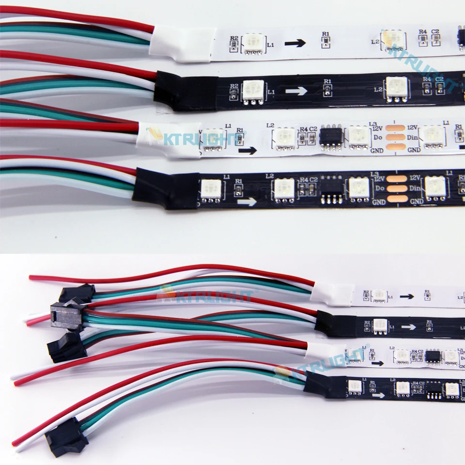 5 м/рулон RGBIC SMD 5050 ТВ фон светодиодные полосы освещения 12 В WS2811 адресуемый Smart RGB Horse Running света