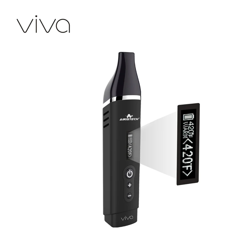 
2020 Large stock AIRISTECH Herbva Viva 2200mah Temperature Control digital Vaporizer Dry Herb vape Pen 