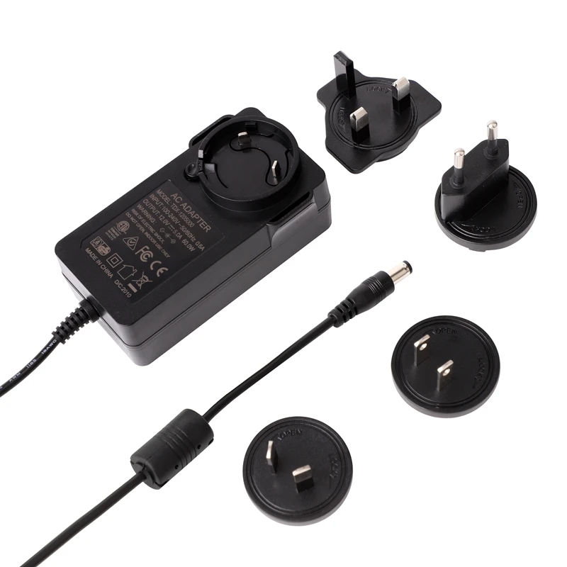 Высокое качество AC 110V к DC 24V 1.5A 36W сменный переходник AU UK EU US тип питания 24 вольт 1.5Amp 36 ватт
