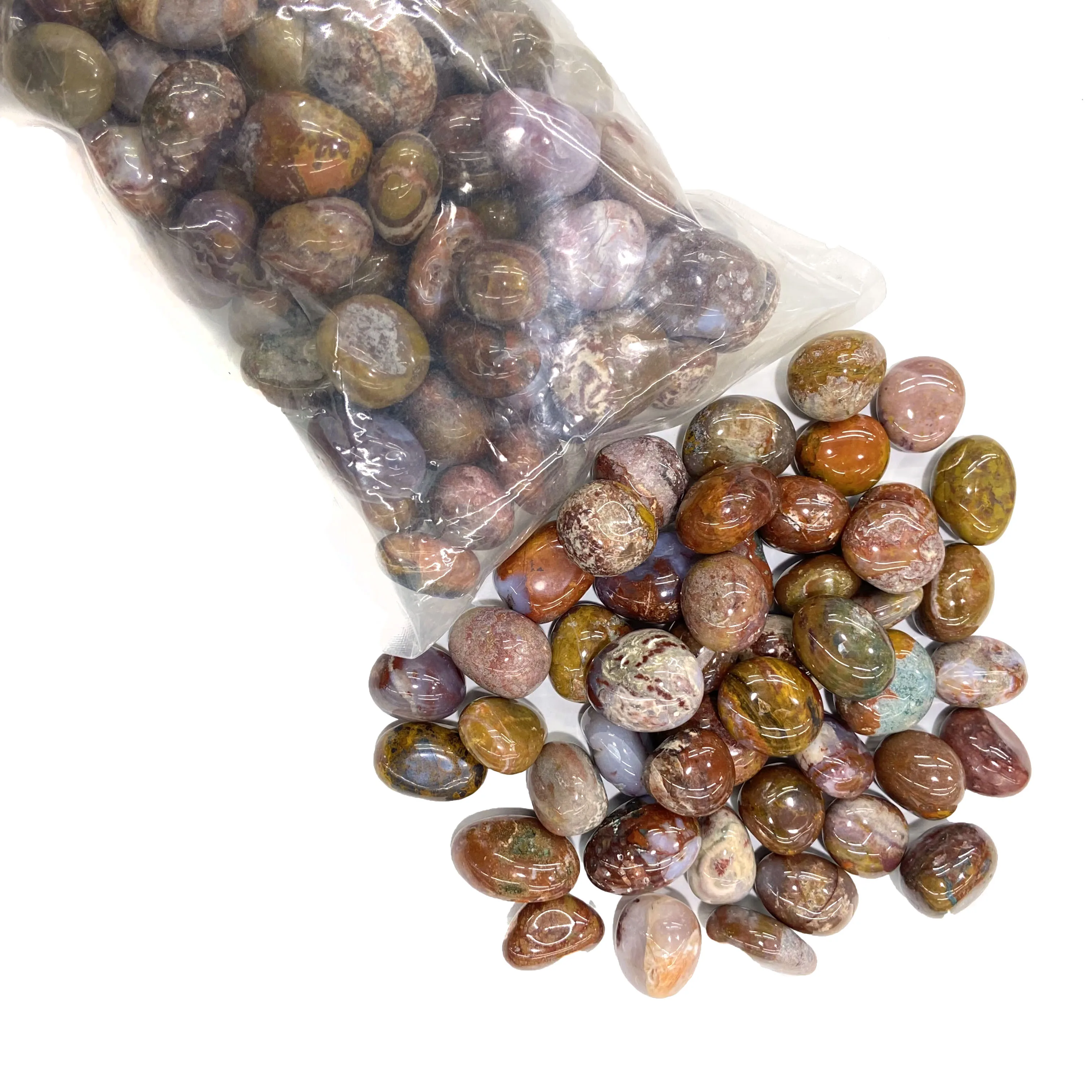 
Хит продаж, духообразный лечебный хрустальный камень, розовый кварц, аметист, 500 граммов полированного плюмтирующего камня 