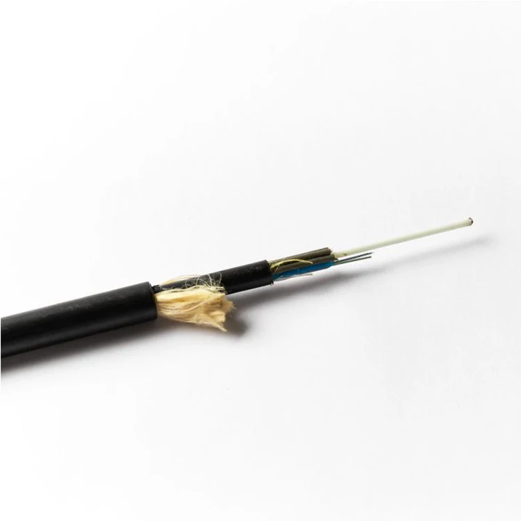 HUAMAI OEM adss cable outdoor 8 12 24 48 96 core fiber optic cable aerial optical aramid yarn LSZH black Communication Cable