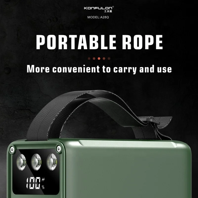 Konfulon Trending New Release Power Bank 60000mah QC3.0 PD22.5W Fast Charge Power Station External Battery Pack Laptop Powerbank