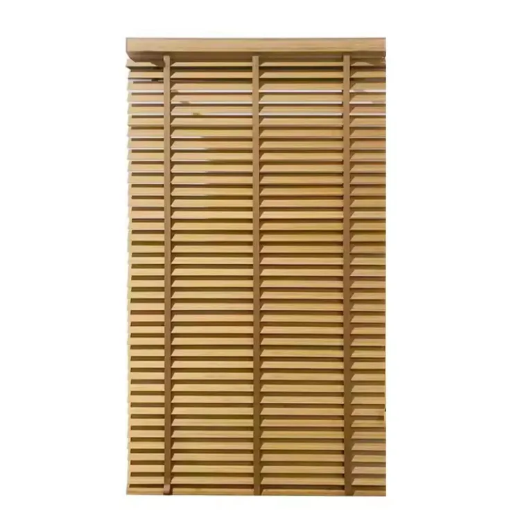 wooden blind curtain cordless 25mm 35mm 50mm timber venetian blinds faux wood Blinds