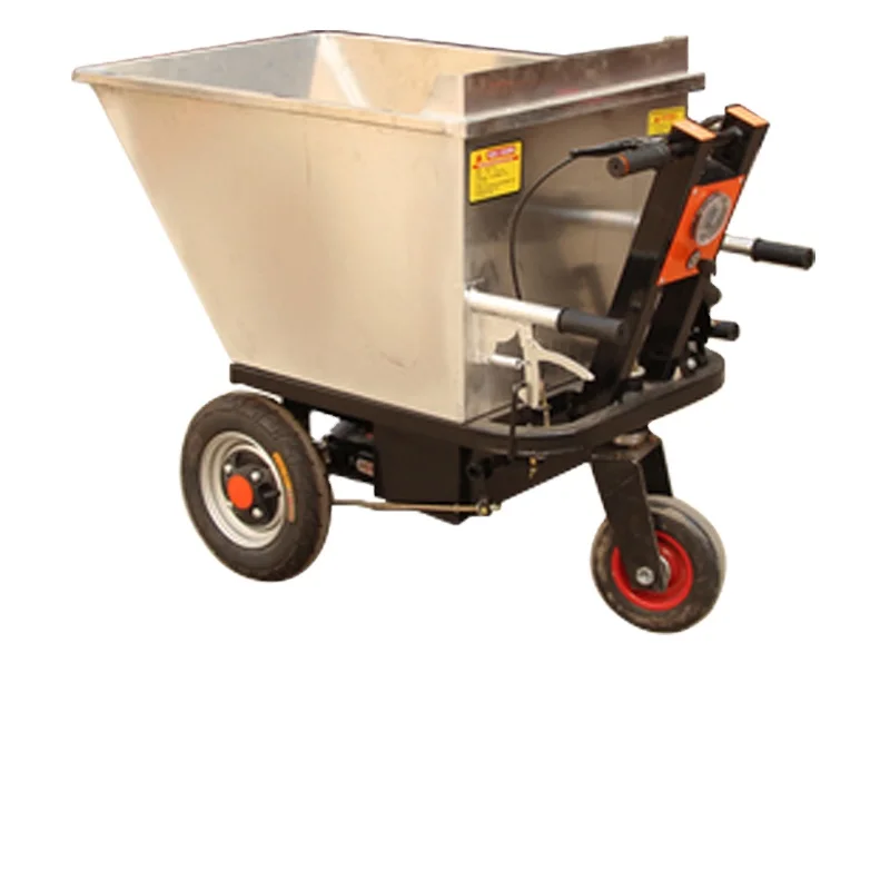 Electric wheelbarrow gray cart carrying tricycle pull brick tool cart small wheelbarrow flip cart agricultural