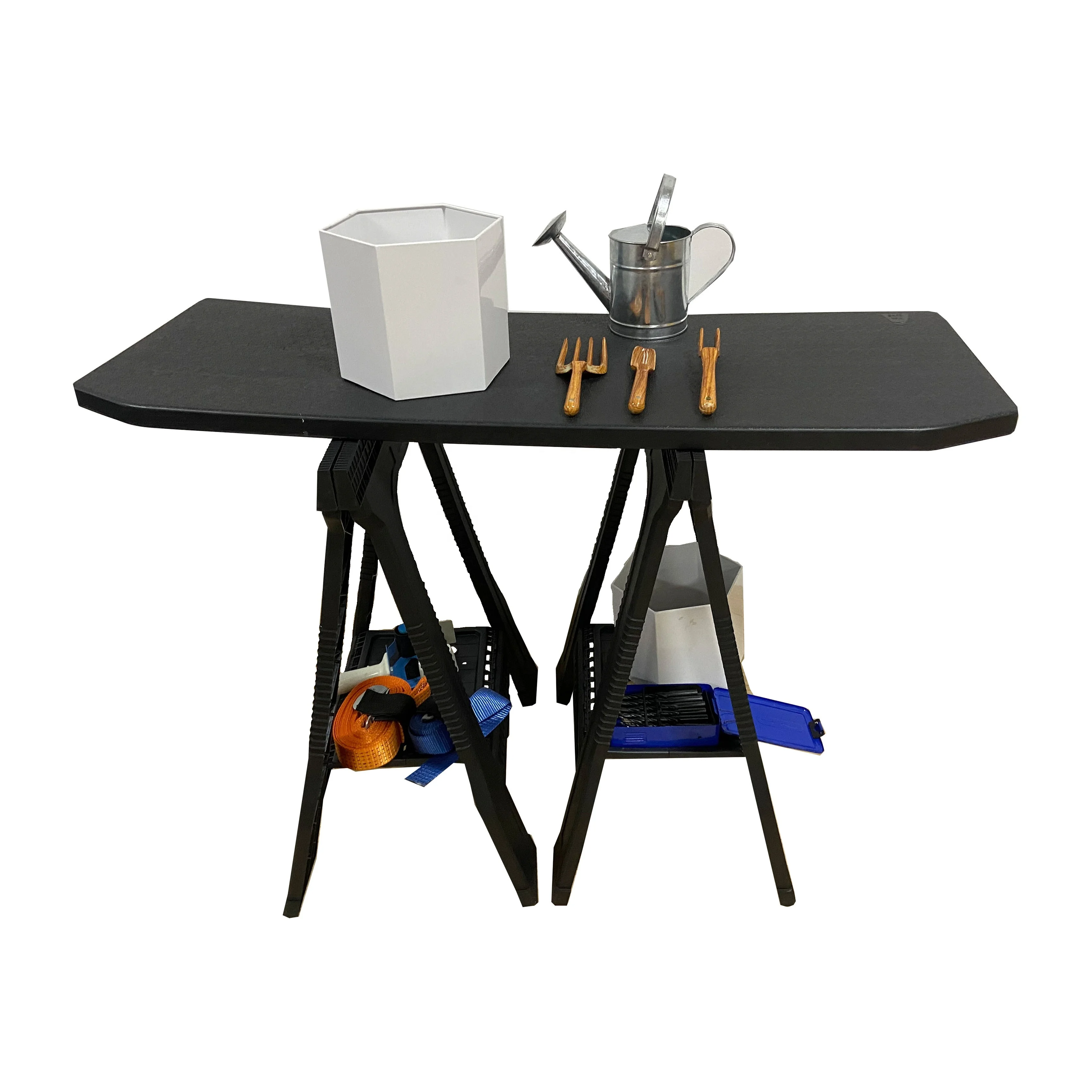 Пластиковая Складная рабочая лошадка sawhorse для обработки бензопилы по