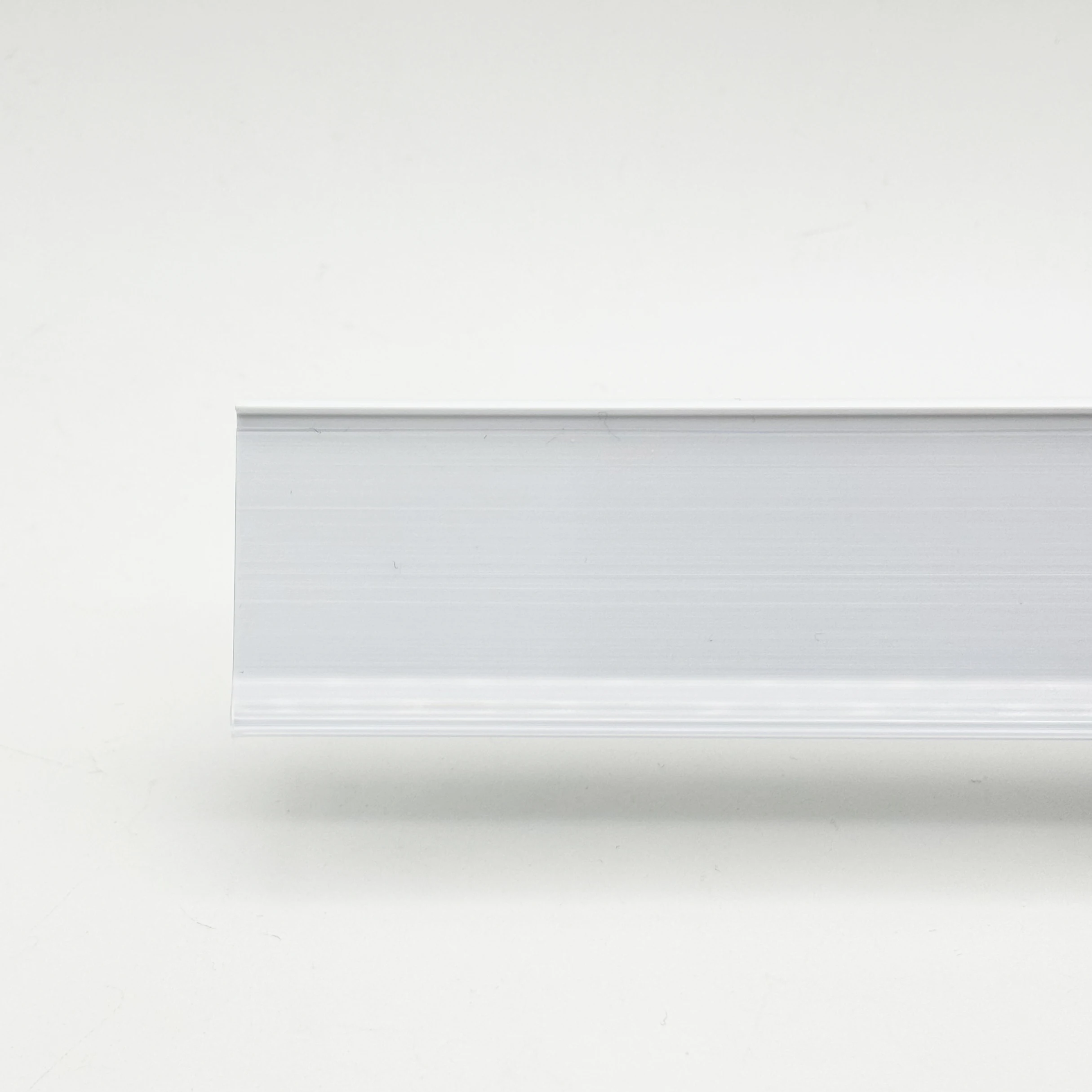 Plastic Supermarket Gondola Shelf Price Tag Holder Data Strip Mylar