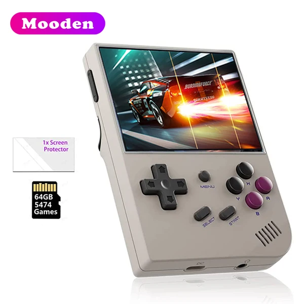 Ambernic RG35XX Handheld Game Console 3.5 Inch Screen 64GB Portable Retro Classic Handheld Game Player For PS1/SFC miyoo mini v3