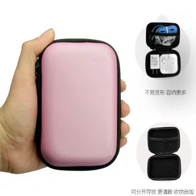 KBW602 Teenage Girl Pink Headphone Bag Coin Purse Portable Cosmetic Bag Pendant Storage Key Bag Personalized Mini Pouch