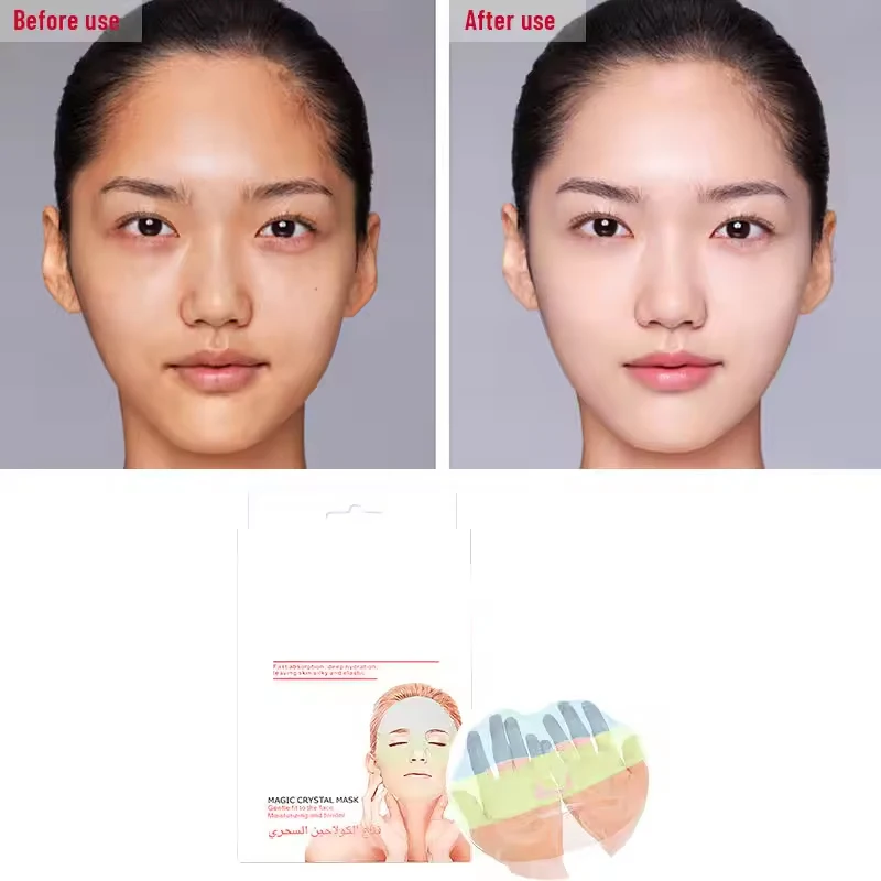 Wholesales Vitamin C whiten Facial Skin Care korea collagen facial maskss beauty sheet hydrogel Facial Mask