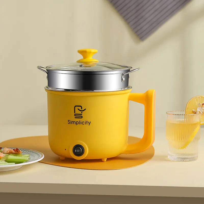 Multipurpose Household Electric Portable Cooker with SS or PP Steamer and Dormitory Electric Hot Pot