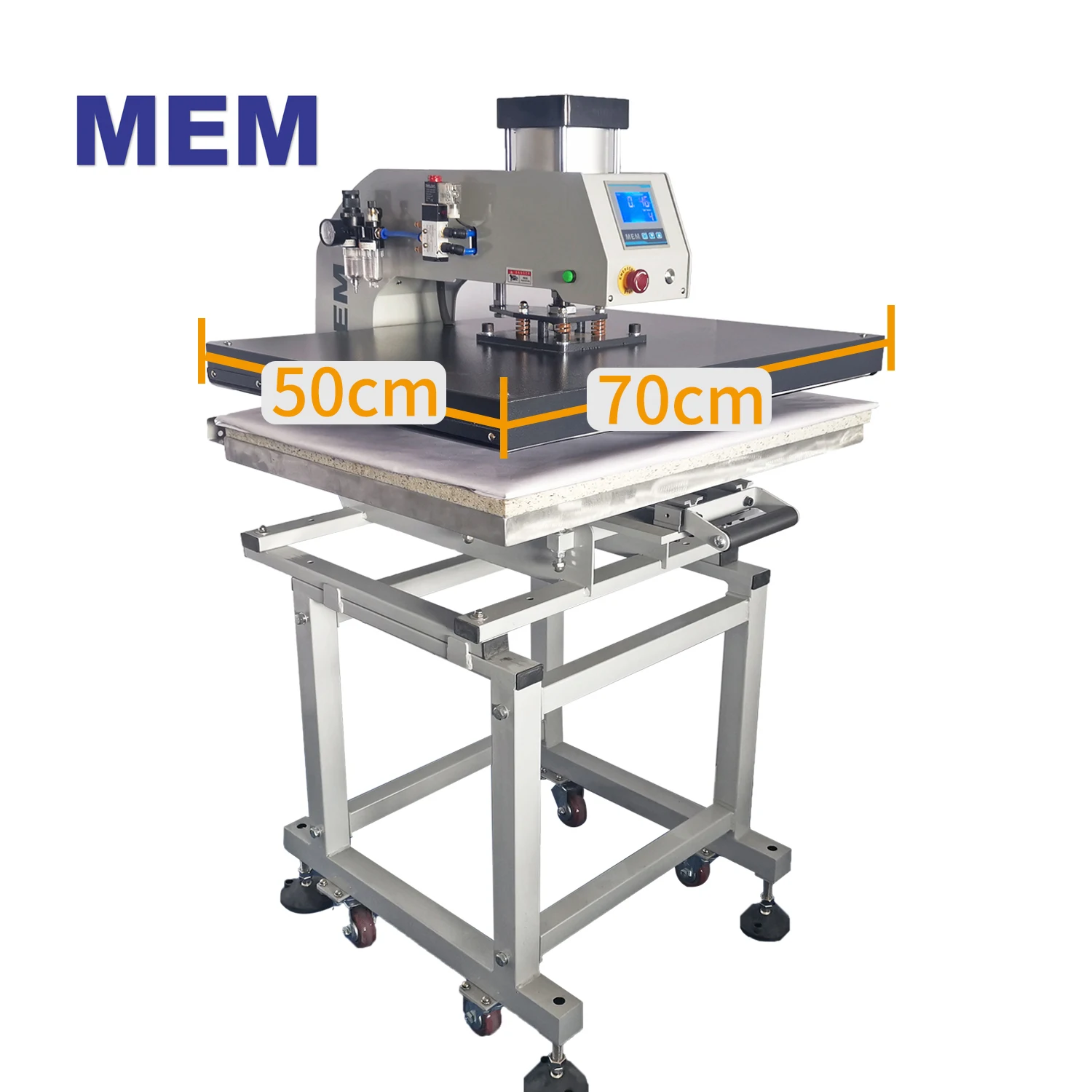 TQ1-5070 Pneumatic Heat Press Machine 50 X 70 cm T-shirt Printing Machine With teflon Sheet