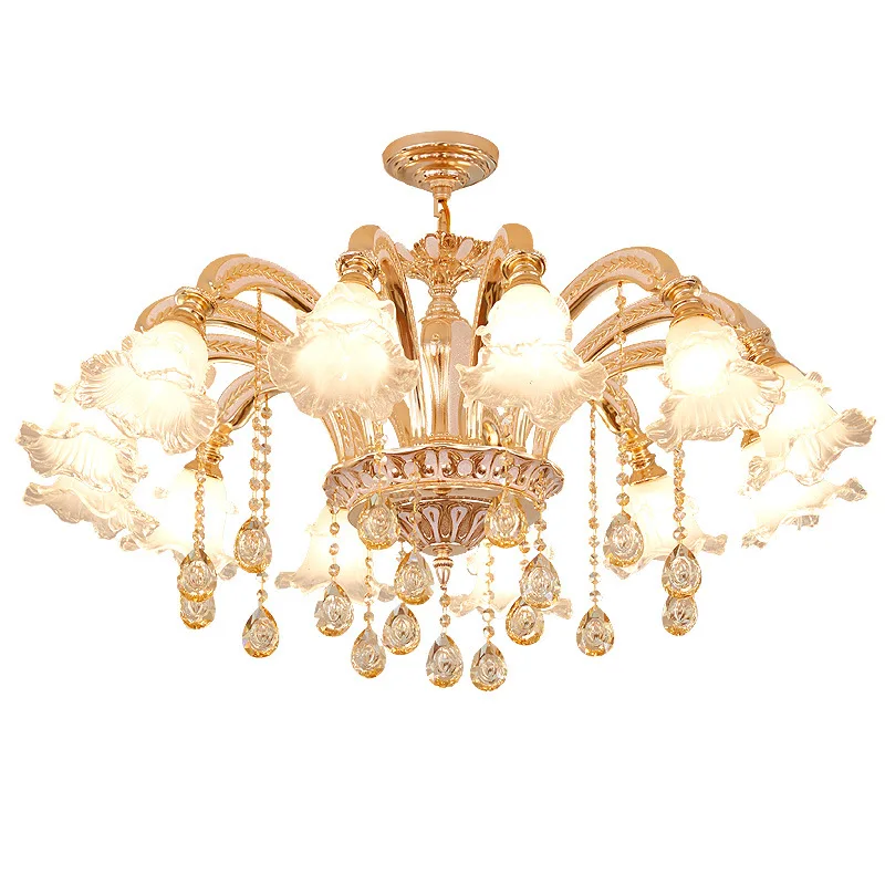 2024 Best Selling Modern Luxury European Crystal Chandelier for Bedroom Dining Living Room