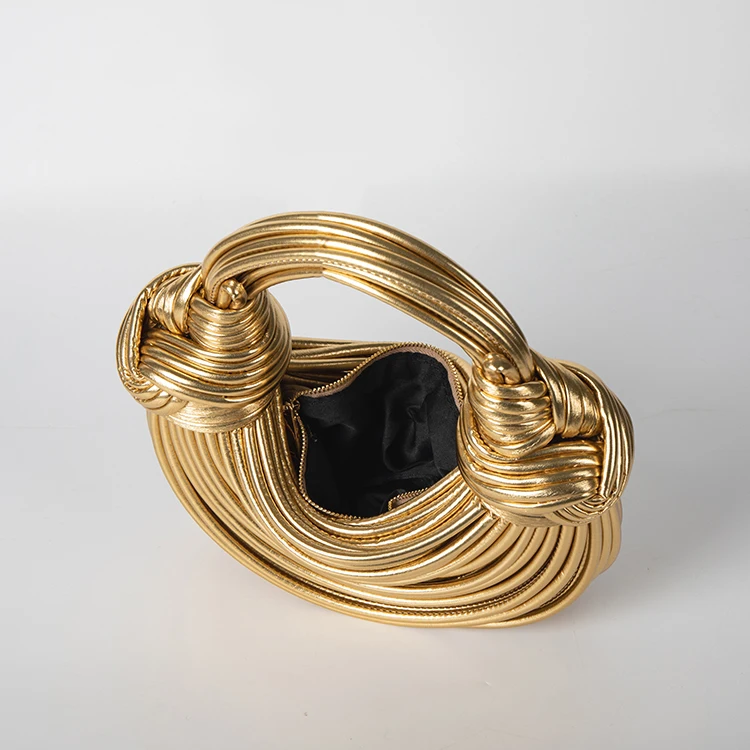 2024 Wholesale New Luxury Designer Mini Handbag Ladies Sling Crossbody Bag Hand Woven Noodle Women Rainbow Clutch Small Hand Bag