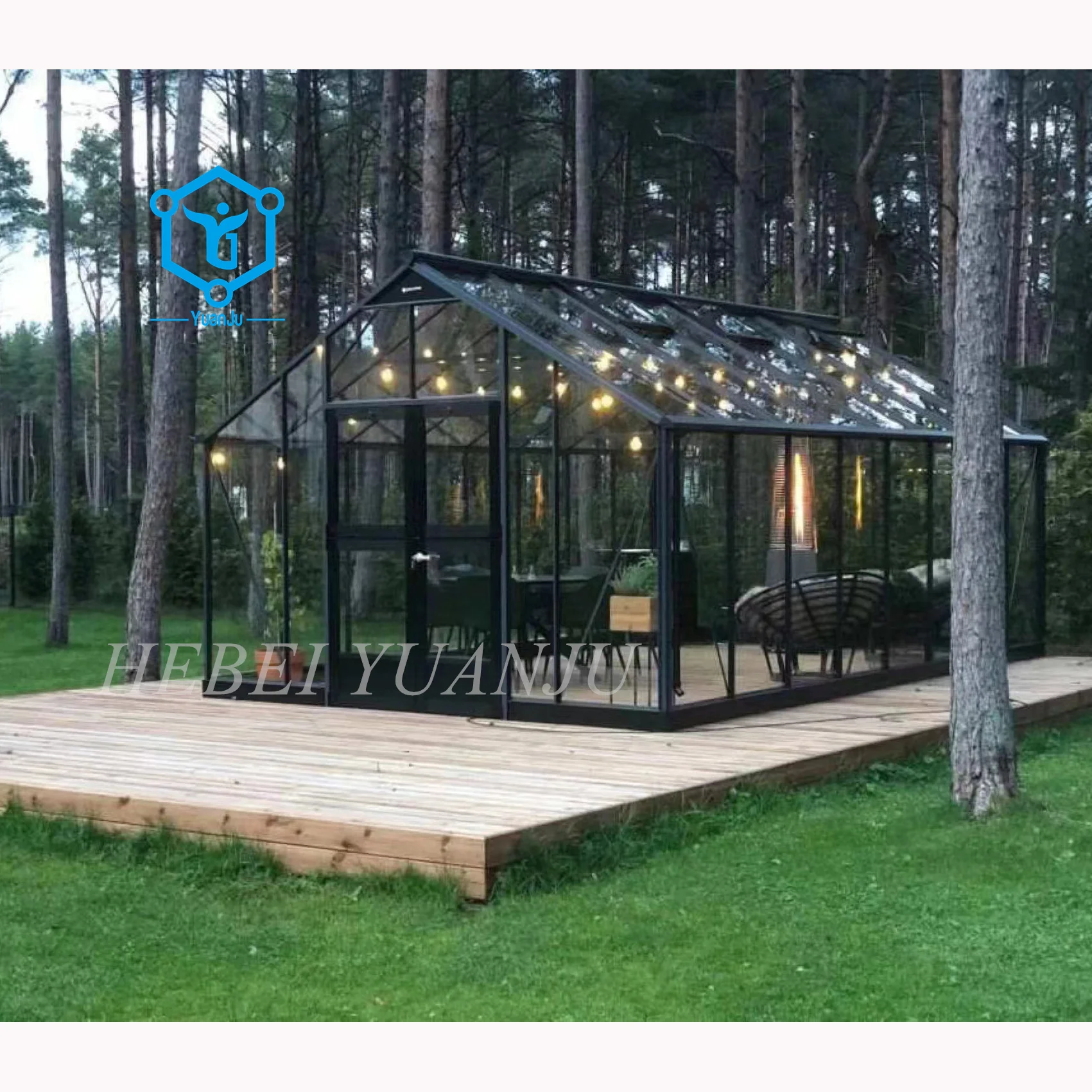Wrought Iron Victorian Gazebo outdoor Steel Metal Garden Glass Pavilion Wedding Conservatory Greenhouse Commercial Glasshouse