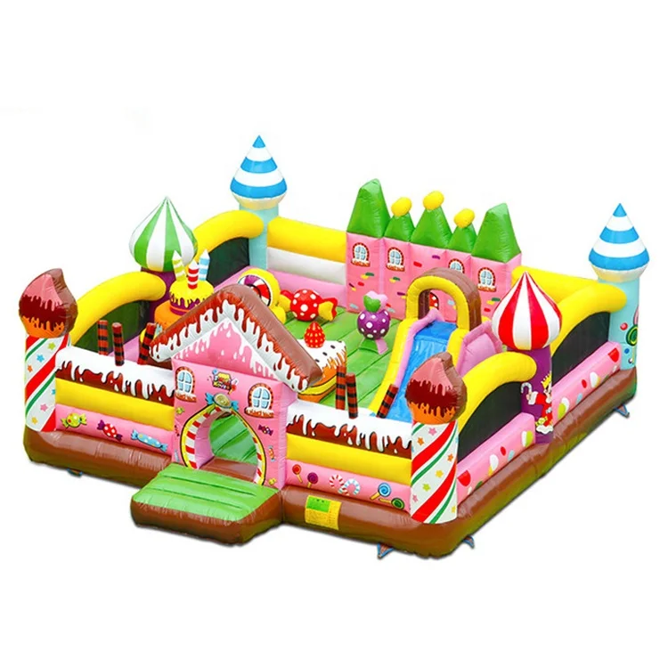 Коммерческий крытый и открытый надувной дом для конфет замок из ПВХ батут прыжки парк продажи
