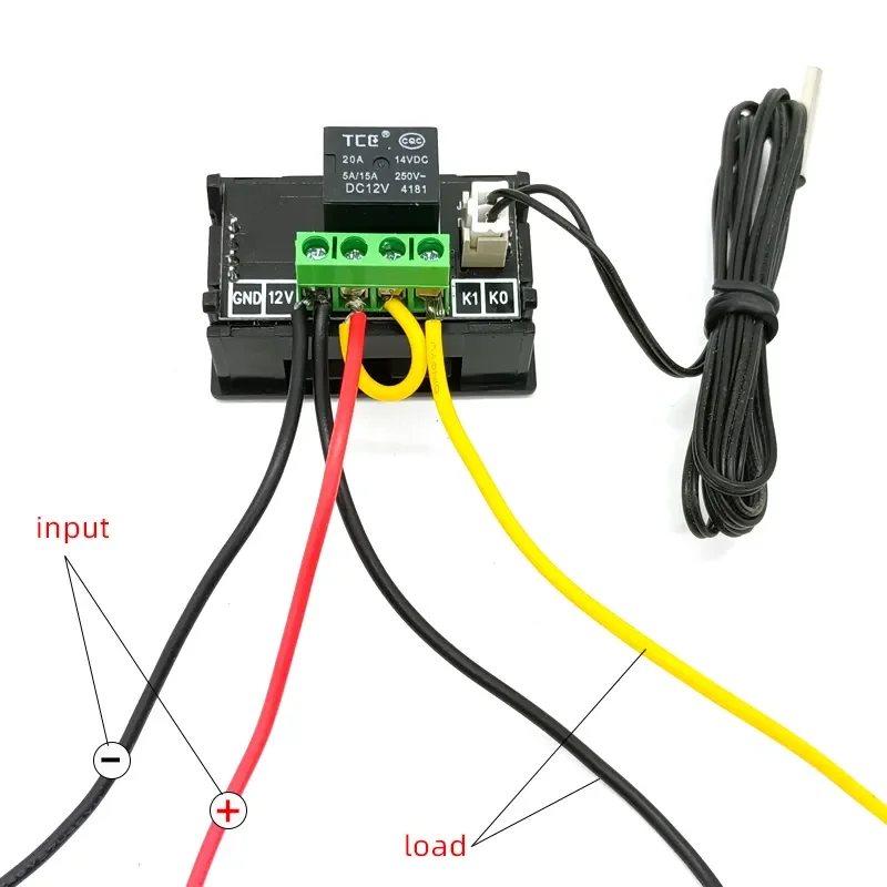 W1209 W1209WK DC12V Small Temperature Controller Hennight Temperature 24V Training Box Temperature Control Switch W2809 W1209C