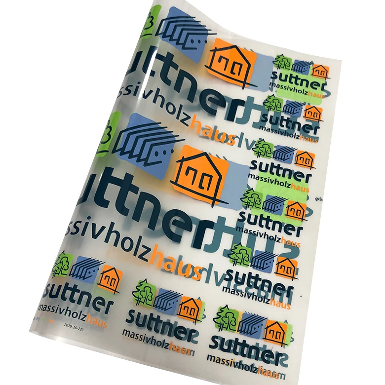 2024 digital printing iron on sticker custom heat transfer logo for clothing