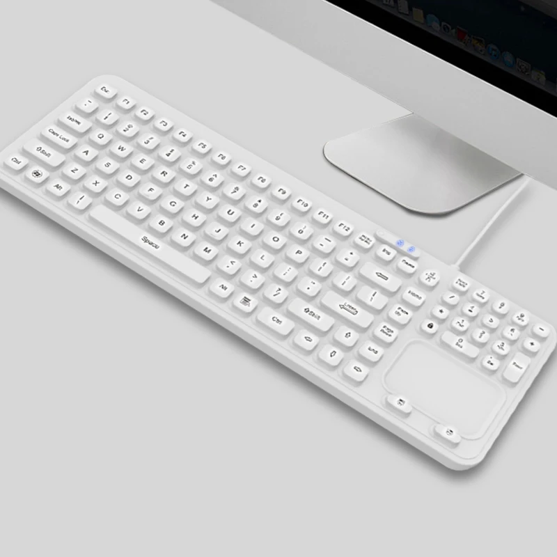 
medical degree 100% waterproof and dust proof silicone keyboard for hospital and industry 
