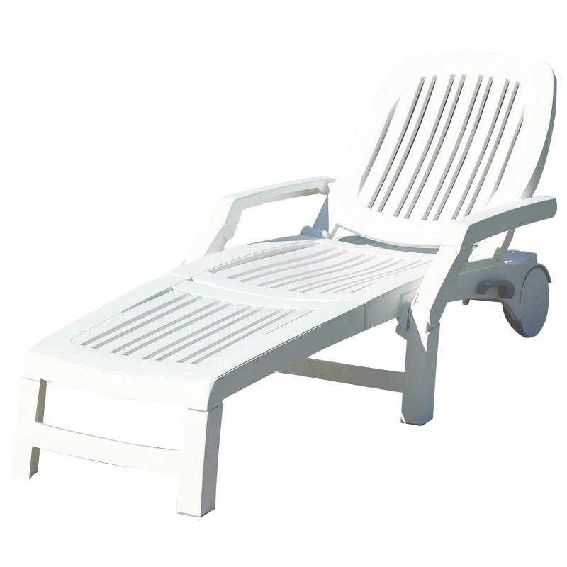 Plastic Outdoor furniture sun lounger chaise lounge chair deck chair Sea Beach Lounger