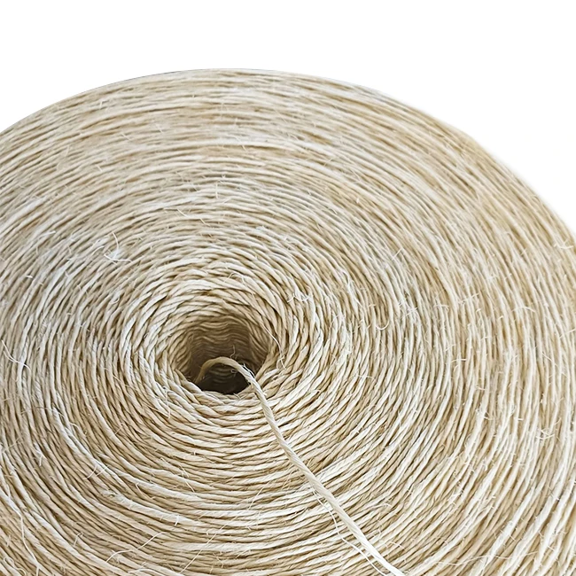 Yarns Extra-thick bulky sisal yarns for the construction industry
