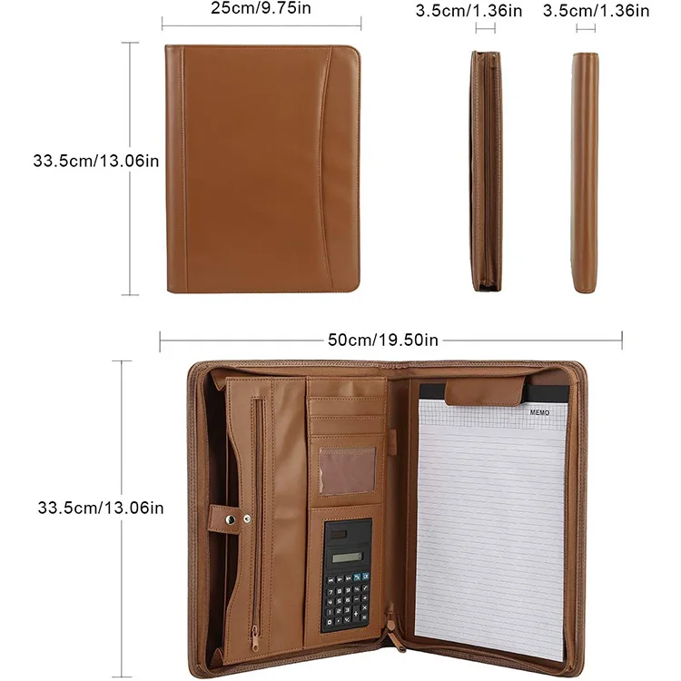 Leather Portfolio Folder, Portfolio With Power Bank,Business Portfolio Charging Bag.Charging Portfolio Bag