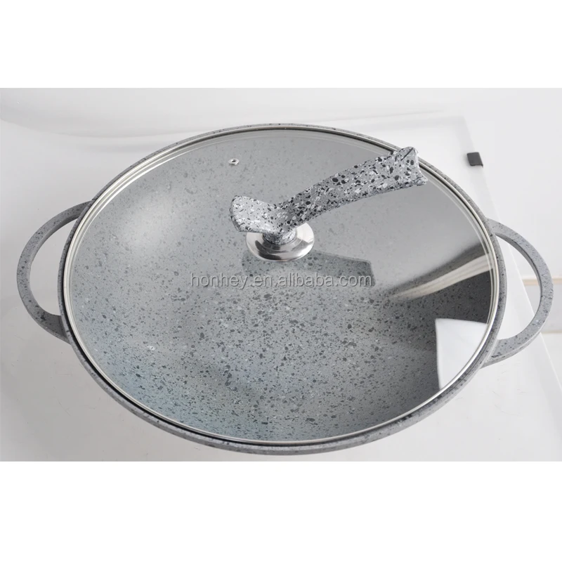 Die cast die-cast aluminum granite coating 24cm 28cm 32cm 36cm 40cm wok