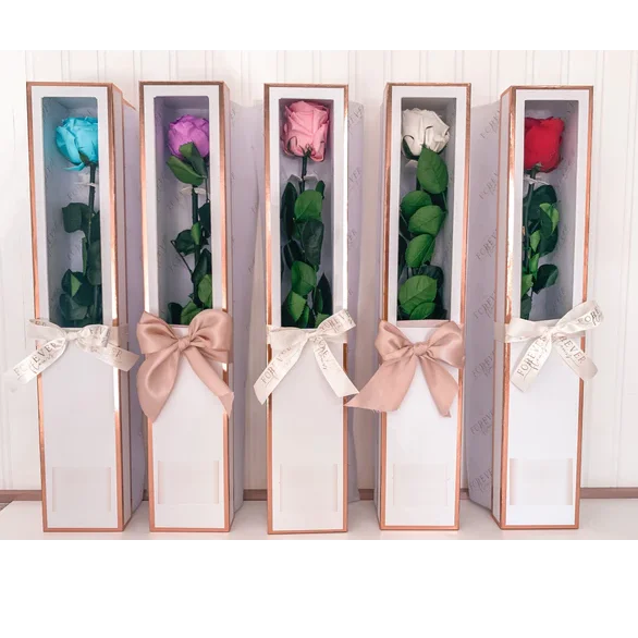 Natural touch preserved roses and preserved stems preserved colombian roses with stick