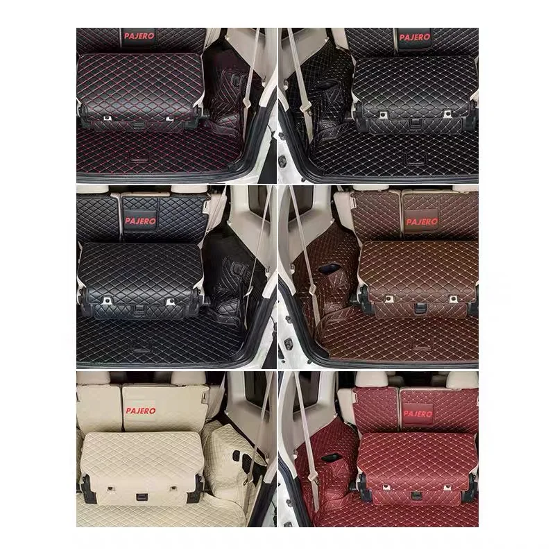 Factory Wholesale Luxury Custom Leather Trunk Mat For Mitsubishi Pajero V73 V93 V97 Car Trunk Floor Carpet