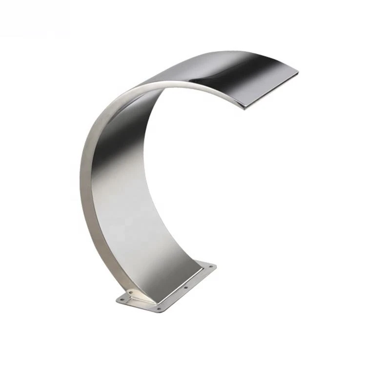 Moon Shape Stainless Steel Pool Water Blade Impact Shower Spa Jet Swimming Pool Waterfall