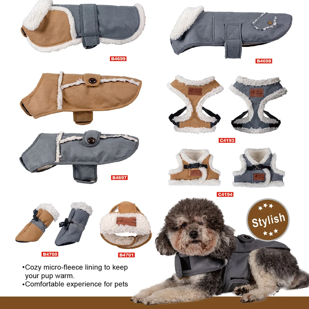 Wholesale Luxury Designer Warm Fur Dog Wear Apparel Pet hat Dog costume For Winter Autumn