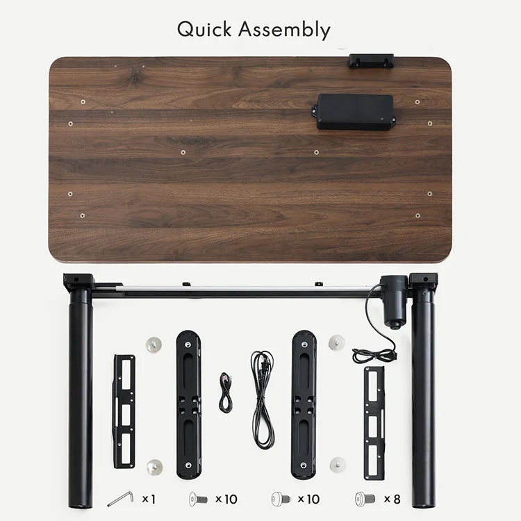 stand up high speed electric height adjustable smart monitor executive office computer laptop 2 legs desk frame commercial