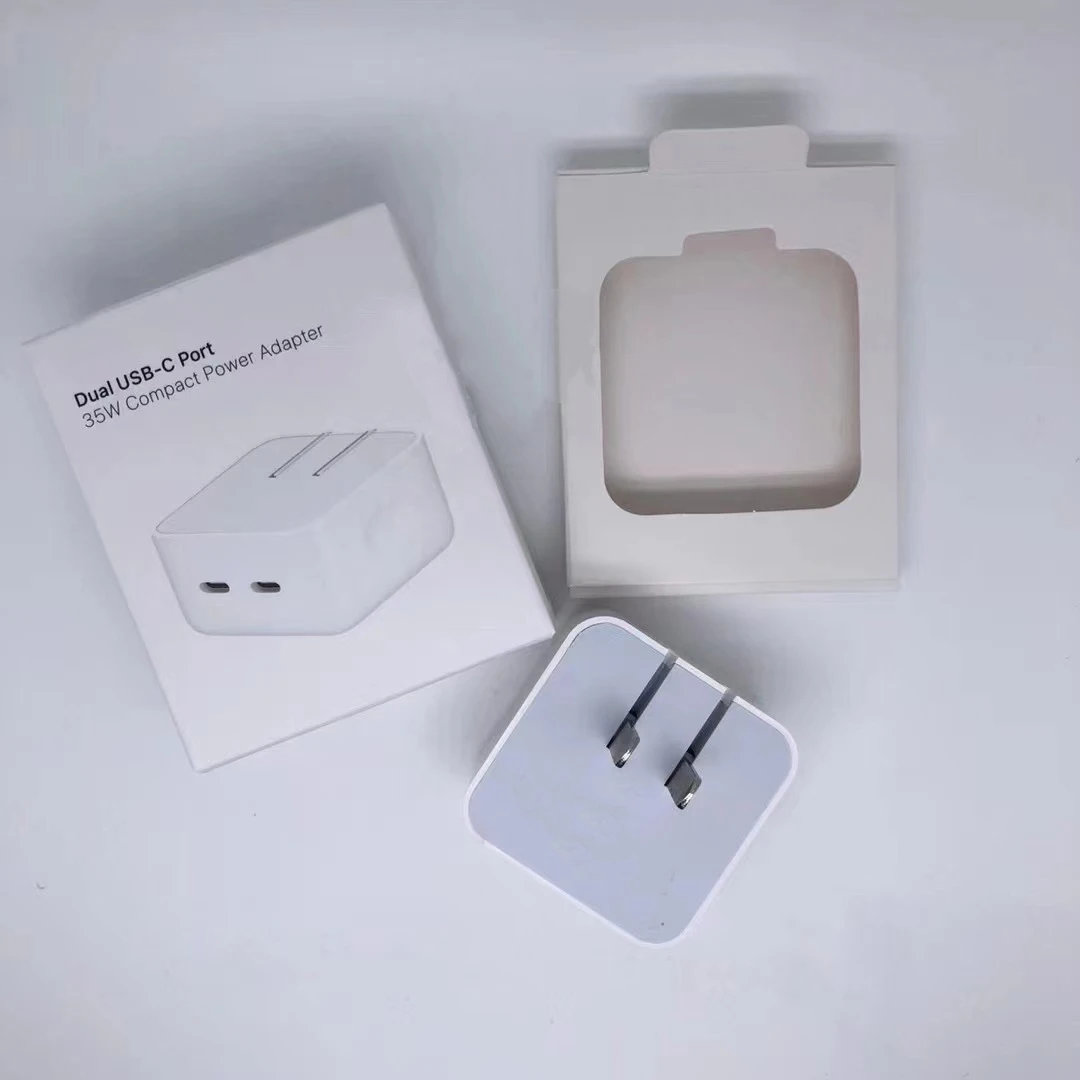 2023 New 35w Fast Charger 2 Usb C Phone Type C Quick Wall Charger Adapter Original For Iphone 13/13 Pro/13 Pro Max For Iphone 14
