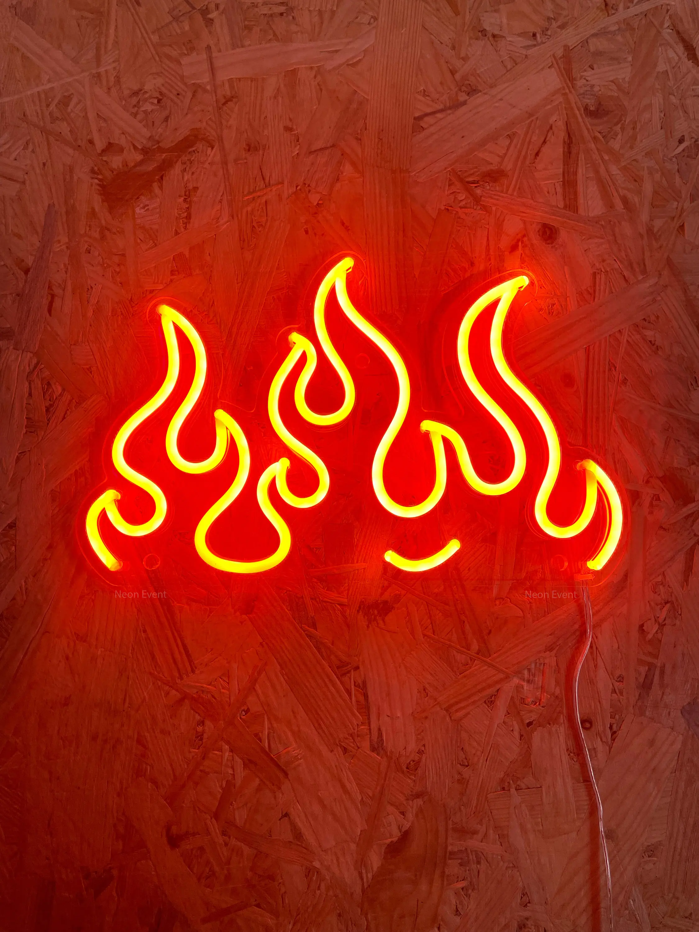 Fire Neon Sign Custom Logo LED Neon Sign Business Store Shop Restaurant Indoor Decorations Advertising Board Logo Light