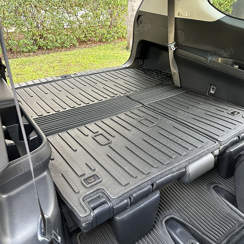 Integrated Design Waterproof TPE Material Vacuum Molded Trunk Mat Cargo Liner for Toyota Grand Highlander 2024