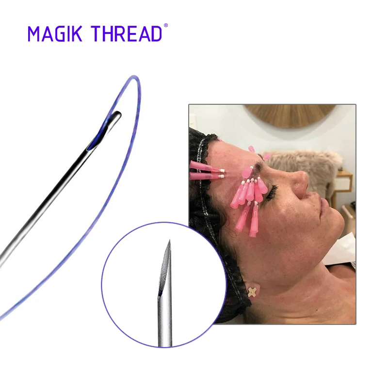 Magik Thread CE marked MONO 29g 60mm pdo face lifting thread single kits for buttock and breast with sharp needle
