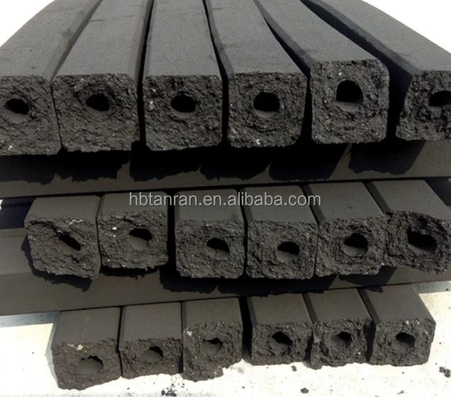 Factory Wholesale Black Hardwood Bamboo Briquetting BBQ Charcoal for Restaurants and Supermarkets for Hookah Use