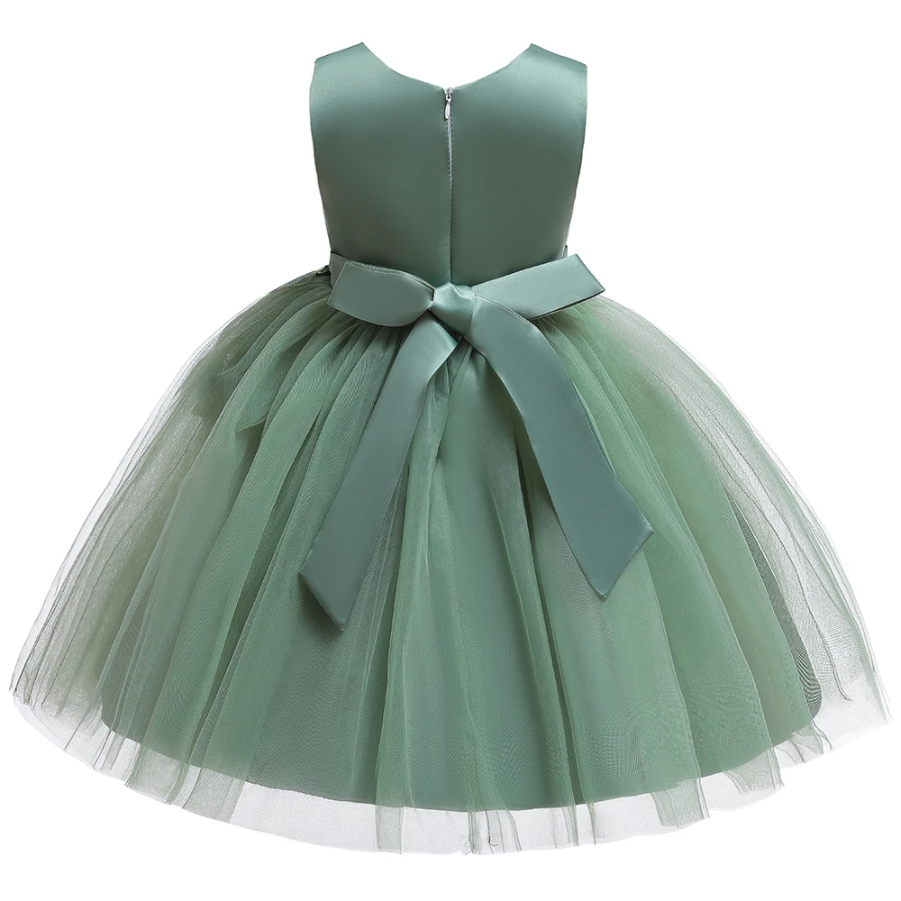 MQATZ Latest Beautiful Applique Girl Dress Hot Selling Party Baby Ball Gown Lovely Frock for 3-10 Years L5150