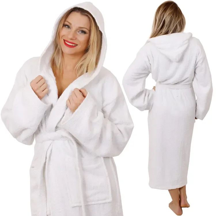 New Plain White Wholesale Customized Stylish 2023 Casual Luxury Kimono Sleepwear Bathrobe For Men Women Robes And Night Suits