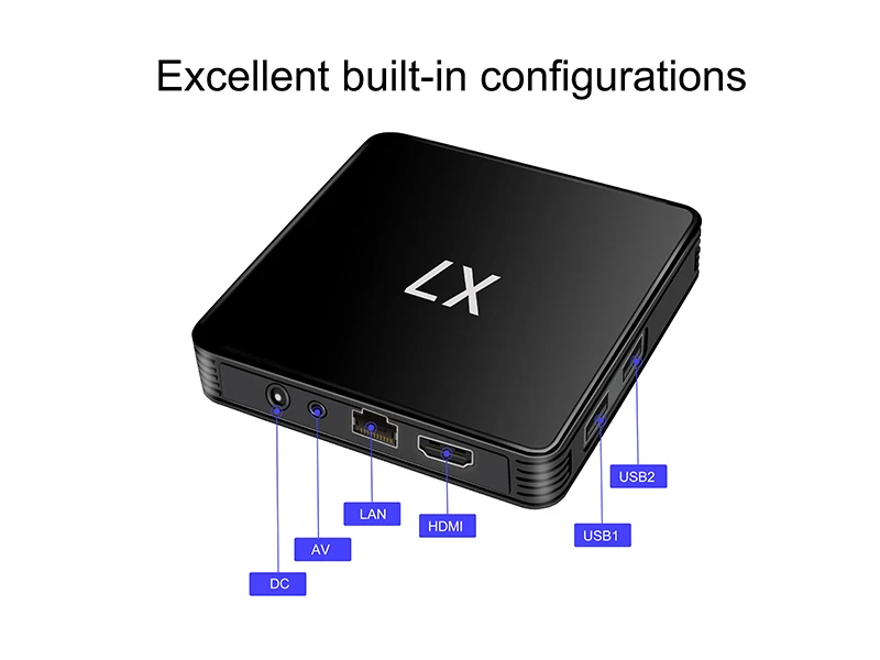 Amlogic S905L X7 64 бит четырехъядерный процессор cortex IPTV 4K Android 9 1 Smart TV box Поддержка мульти-apk установить