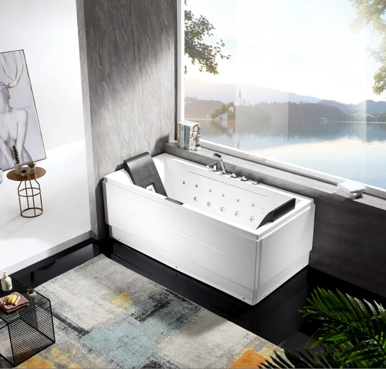 Лидер продаж ванна для одноместного массажа Nth полностью осветляющая высокоглянцевая дешевая онлайн в саудовской аравии