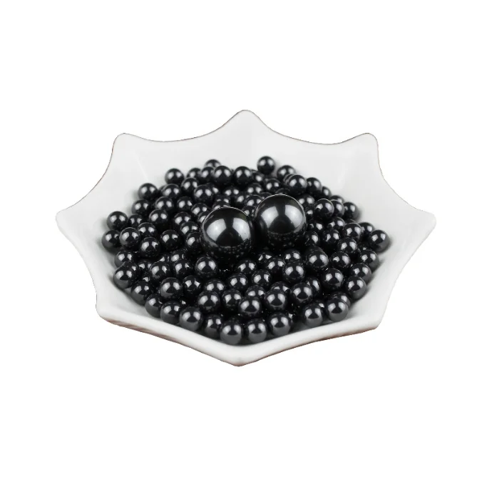 SISIC Sic Ceramic Balls for Bearings High Strength Silicon Carbide Black Round Industrial Ceramic Silicon Carbide Plate Price