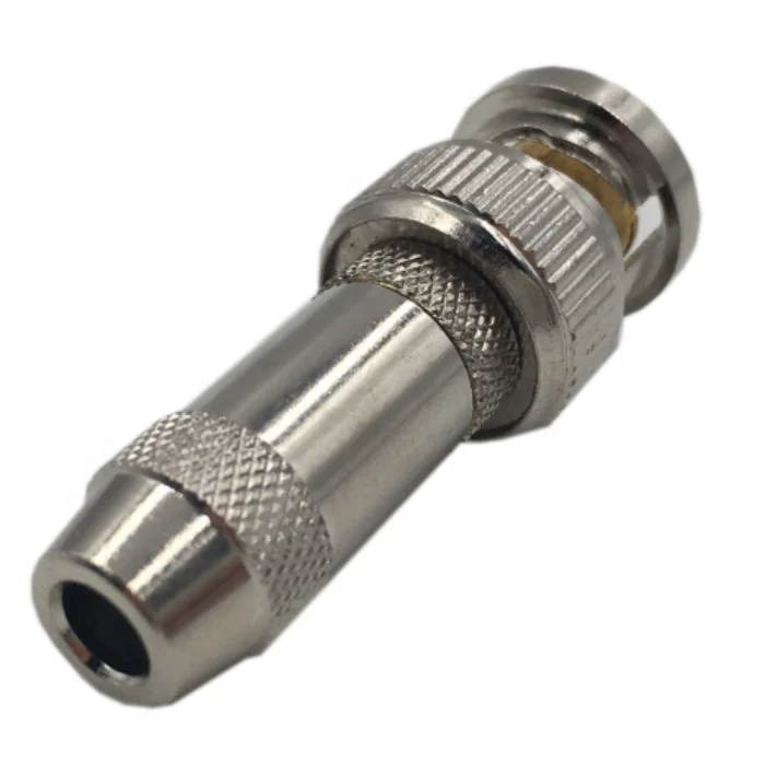 RG58 RG59 RG6  RF coaxial  male clamp lock  BNC connector adapter for CCTV