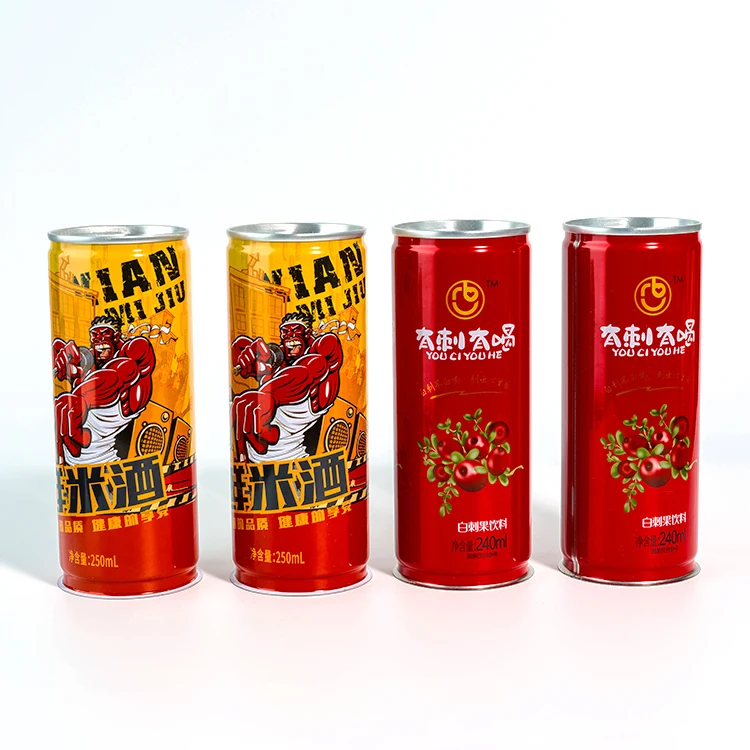 Direct Manufacturer 330Ml 355Ml Cola Can Shape Four-Color Printed Tinplate Cans
