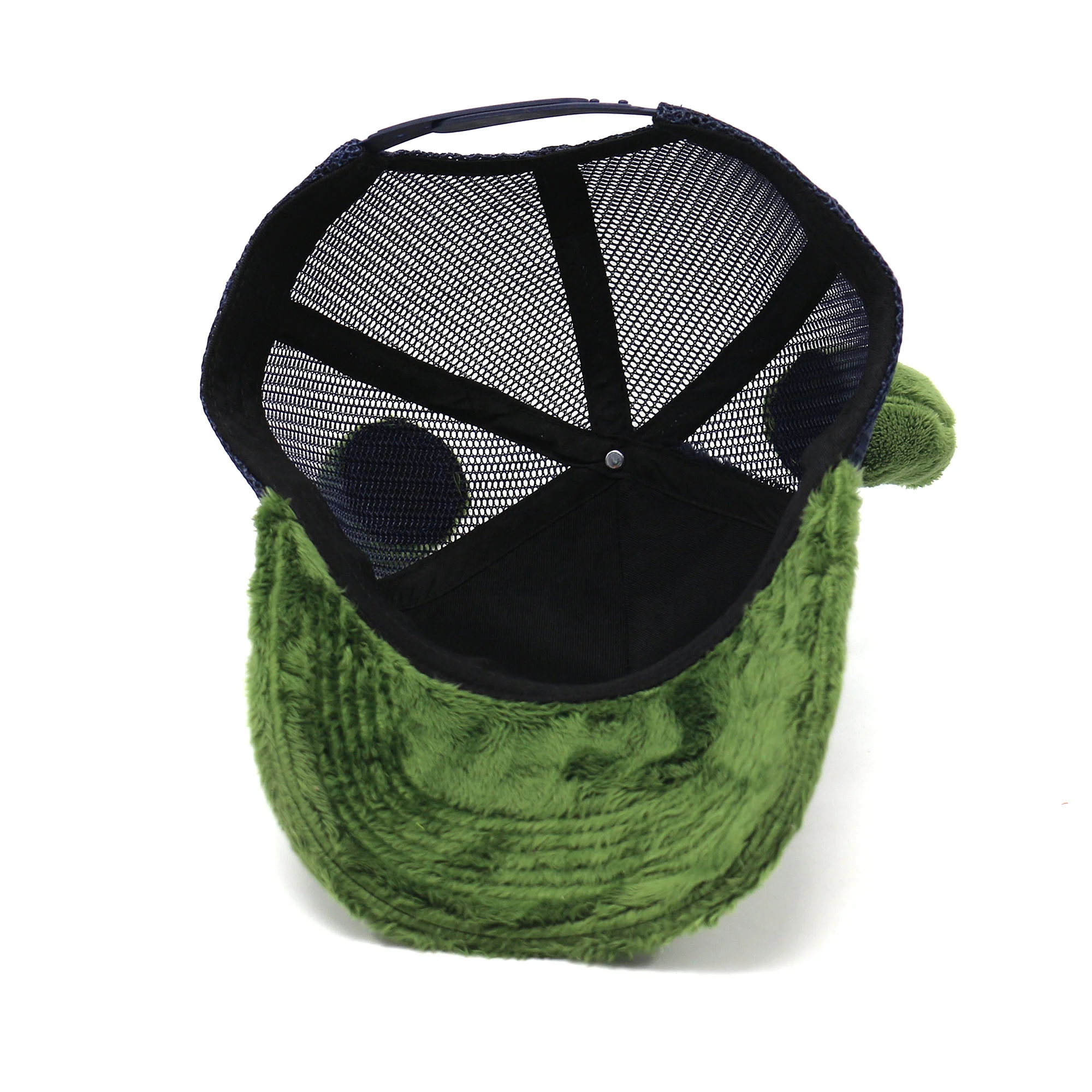 New Design Two Ton Fashion Fuzzy Velvet Trucker Hats Added Hron With Embroidery Logo