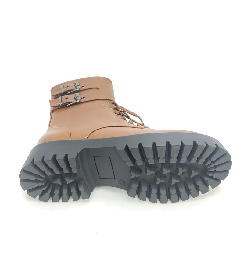 Customizable designer excellent quality women shoes ladies brown ankle boots