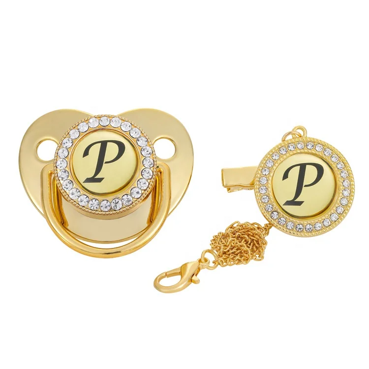  Custom personalized funny gold toddler baby bling