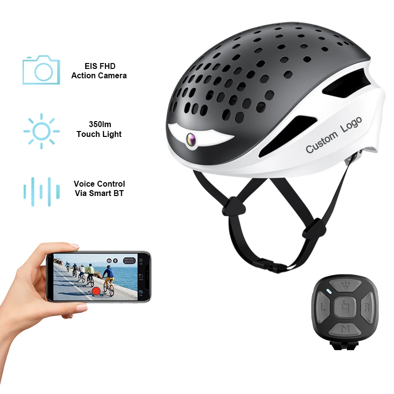 Camera Cycling Road With Mountain Drposhipping Ebike Mini For Mtb Smart Construction Off Light Bicycle Helmets Helm Bike Helmet