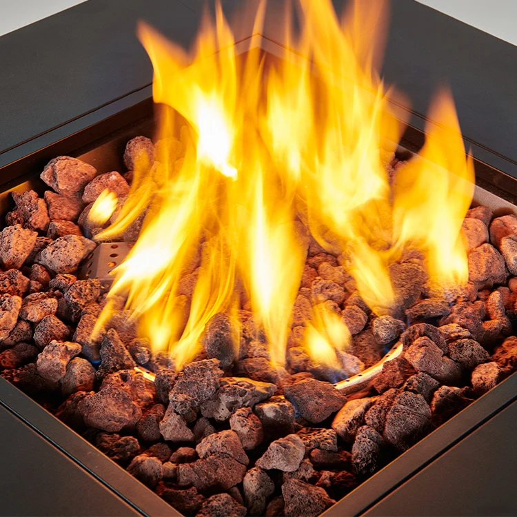 SPCC material  with different dimensions propane outdoor modern gas firepit table