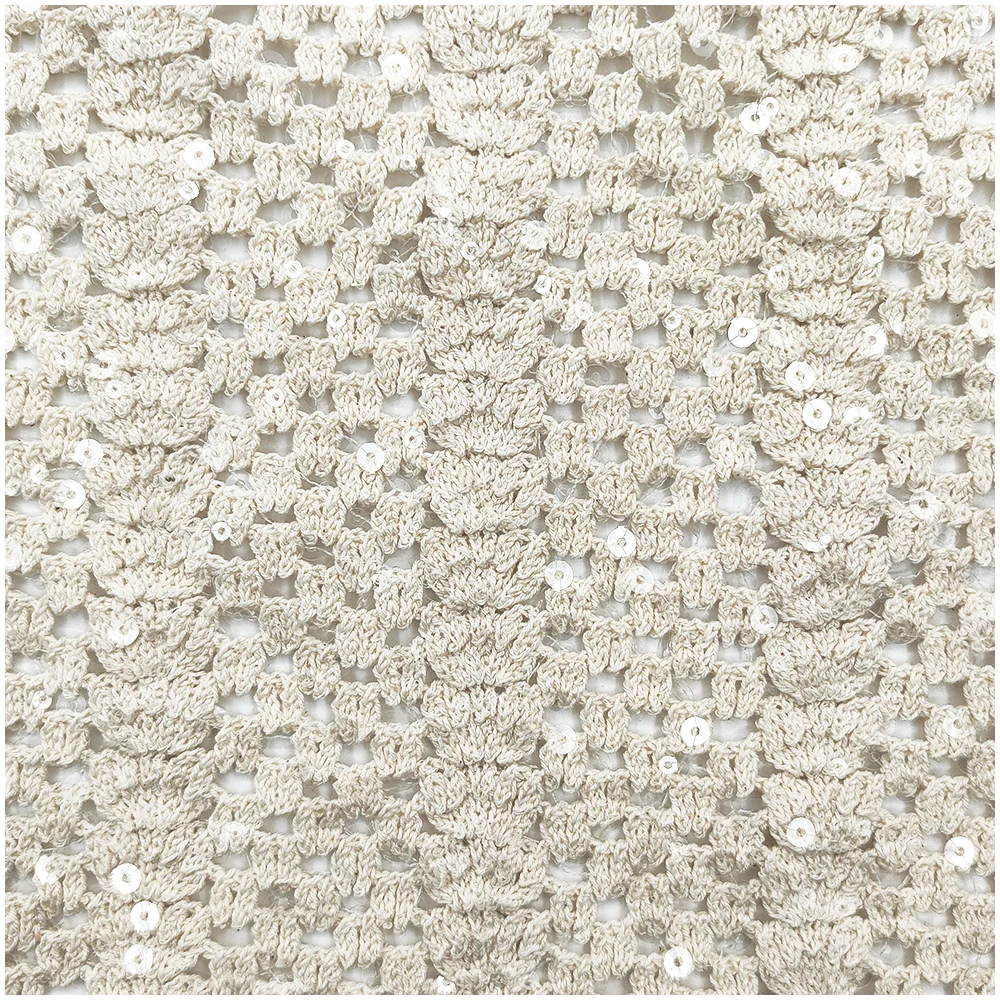 High Quality 100% Embroidered Cotton Lace Fabric for Ladies Garment Crochet Lace Trimming